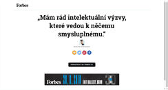 Desktop Screenshot of forbes.cz