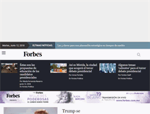 Tablet Screenshot of forbes.com.mx