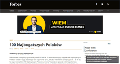 Desktop Screenshot of 100najbogatszychpolakow.forbes.pl