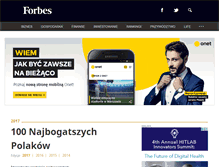 Tablet Screenshot of 100najbogatszychpolakow.forbes.pl